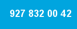 927 832 00 42 927 832 00 42